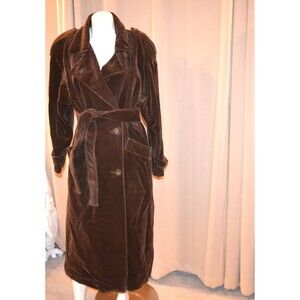 Vintage Coat Brown Opera 1950s Velvet Dress
